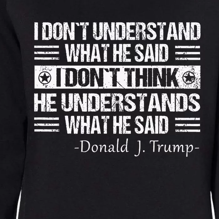 Funny Quote Trump Biden Debate Presidential Debate 2024 Womens California Wash Sweatshirt