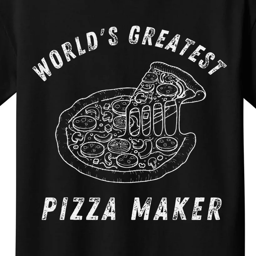 funny quote World's Greatest Pizza Maker pizza makers Kids T-Shirt