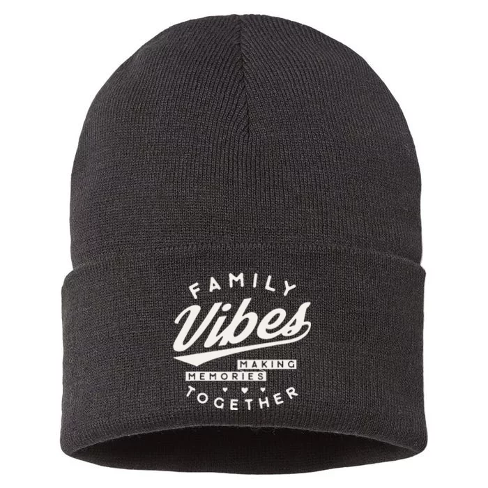 Family Reunion 2024 Family Vibes Making Memories Matching Sustainable Knit Beanie