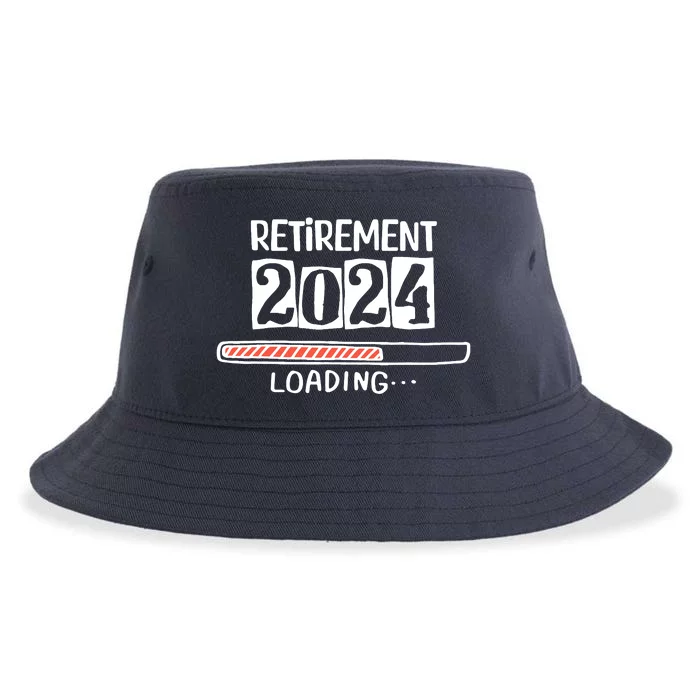 Funny Retirement 2024 Loading Countdown In Progress Sustainable Bucket Hat