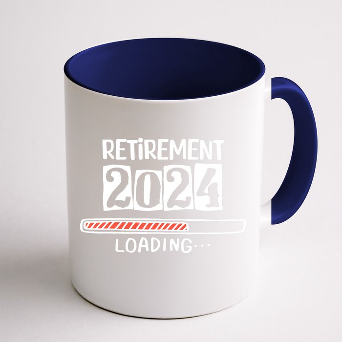 Funny Retirement 2024 Loading Countdown In Progress Front & Back Coffee Mug