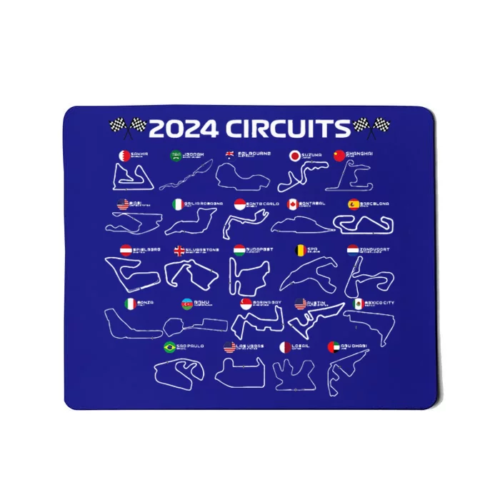 Formula Racing 2024 Circuits Race Car Formula Racing Mousepad