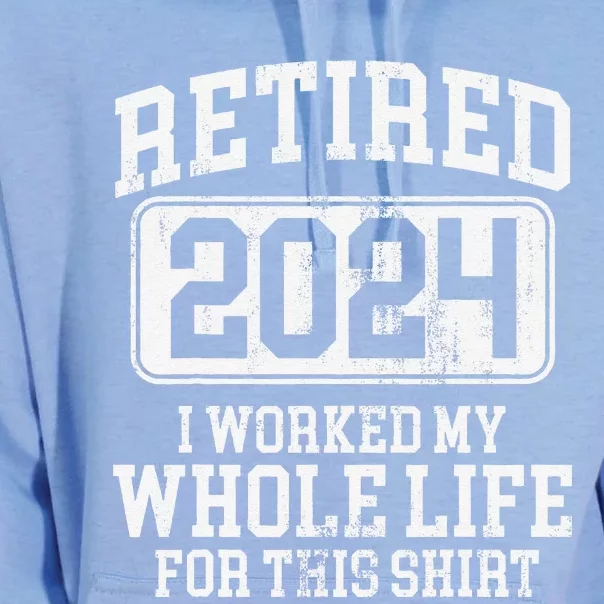 Funny Retired 2024 Retirement Unisex Surf Hoodie