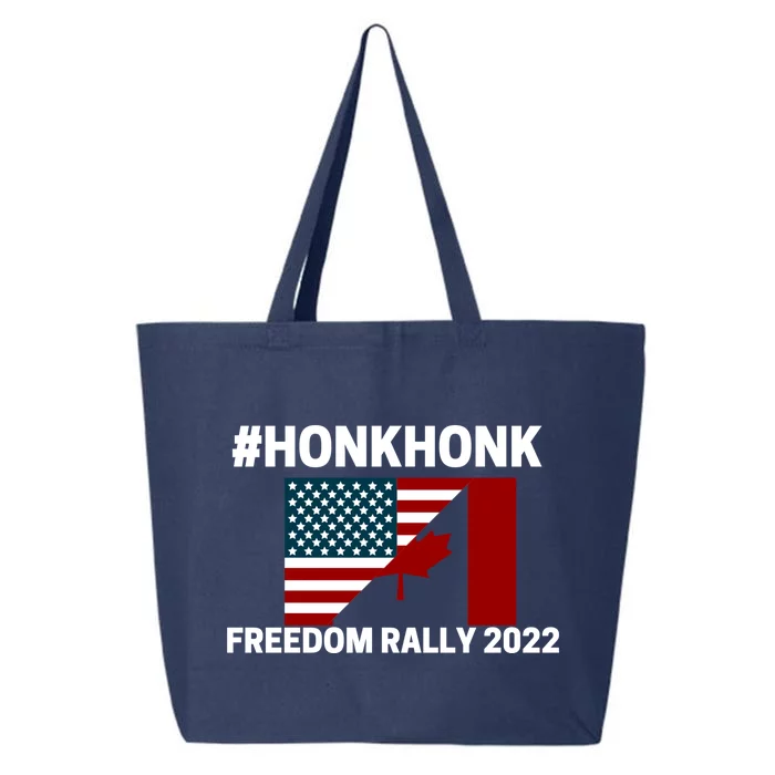 Freedom Rally 2022 Honk USA Canada Flag 25L Jumbo Tote