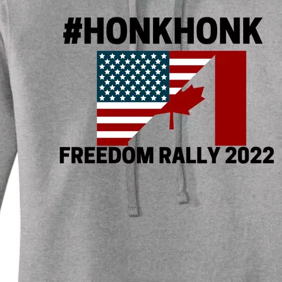 Freedom Rally 2022 Honk USA Canada Flag Women's Pullover Hoodie