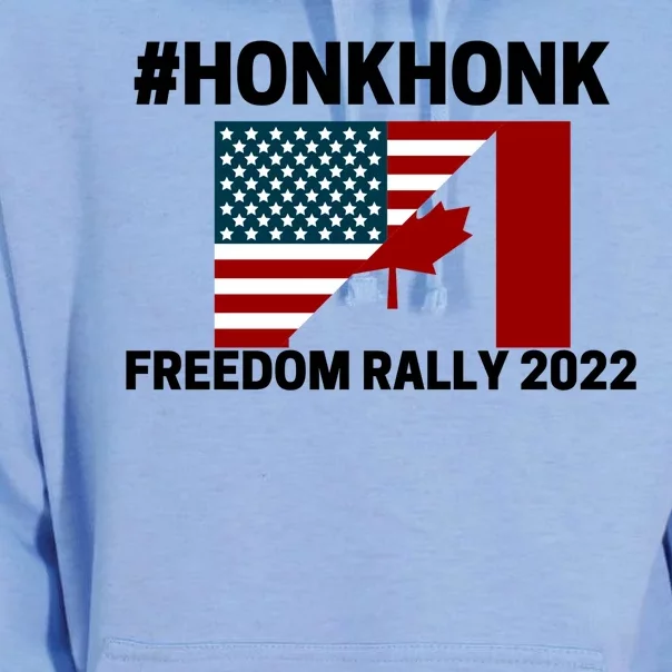 Freedom Rally 2022 Honk USA Canada Flag Unisex Surf Hoodie