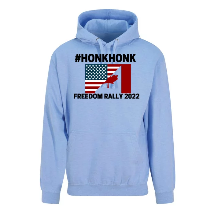 Freedom Rally 2022 Honk USA Canada Flag Unisex Surf Hoodie