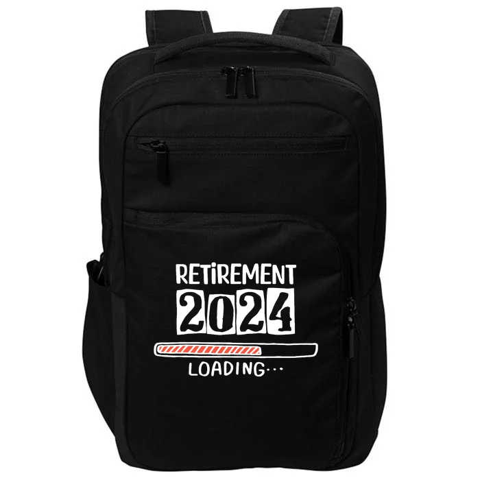 Funny Retirement 2024 Loading Countdown In Progress Impact Tech Backpack