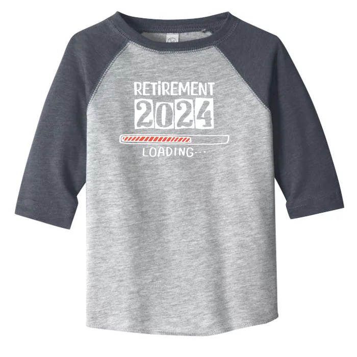 Funny Retirement 2024 Loading Countdown In Progress Toddler Fine Jersey T-Shirt