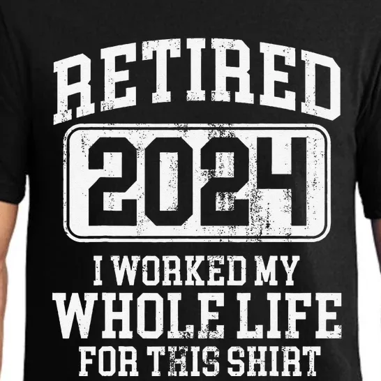 Funny Retired 2024 Retirement Pajama Set