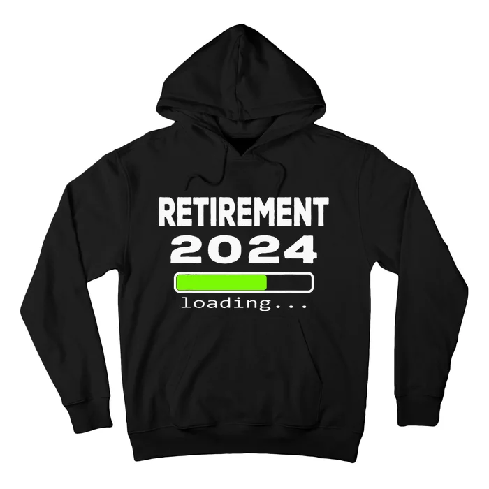 Funny Retirement 2024 loading Retired Countdown Hoodie