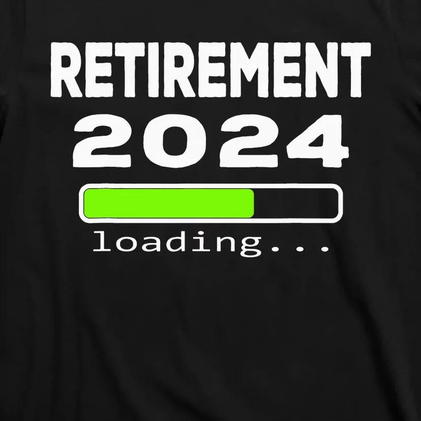 Funny Retirement 2024 loading Retired Countdown T-Shirt