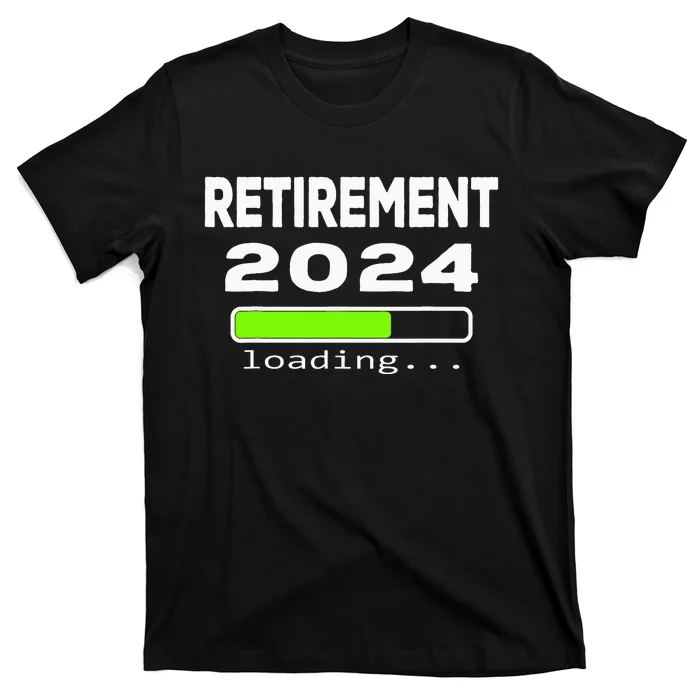 Funny Retirement 2024 loading Retired Countdown T-Shirt