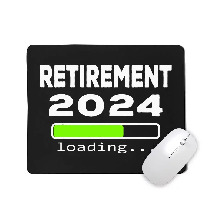 Funny Retirement 2024 loading Retired Countdown Mousepad