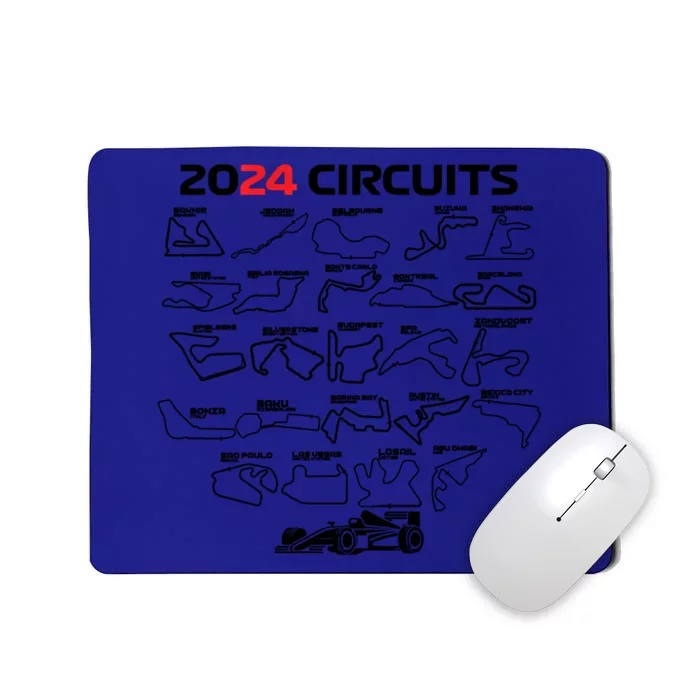 Formula Racing 2024 Circuits Race Car Formula Racing Gift Mousepad