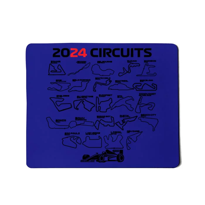 Formula Racing 2024 Circuits Race Car Formula Racing Gift Mousepad