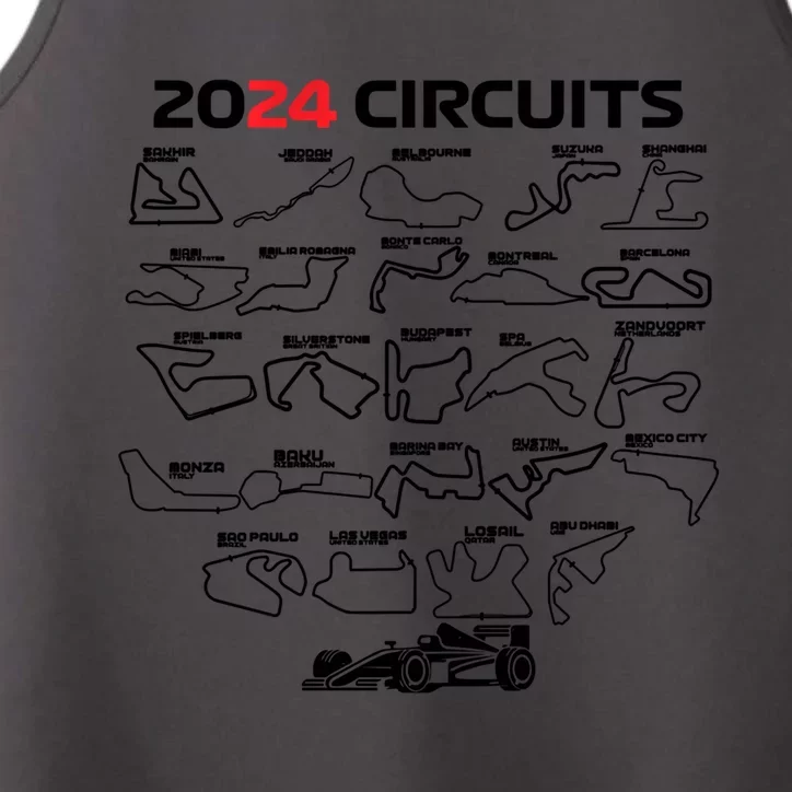 Formula Racing 2024 Circuits Race Car Formula Racing Gift Performance Tank