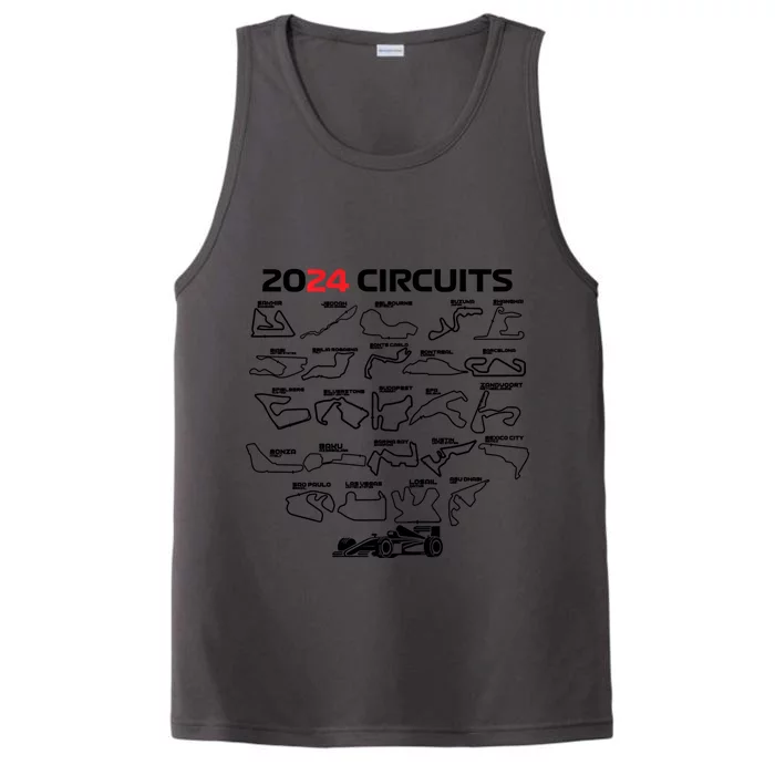 Formula Racing 2024 Circuits Race Car Formula Racing Gift Performance Tank