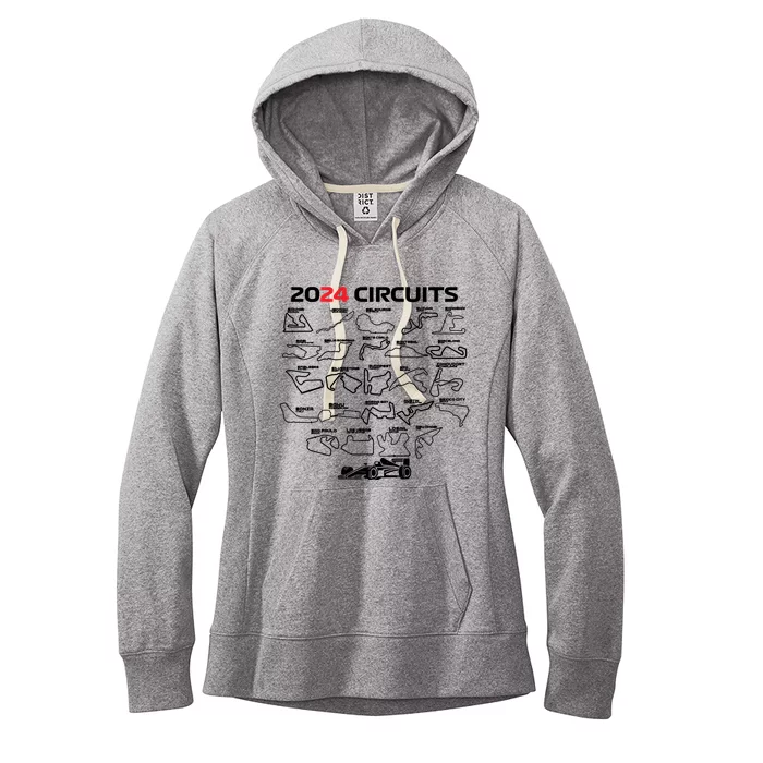 Formula Racing 2024 Circuits Race Car Formula Racing Gift Women's Fleece Hoodie