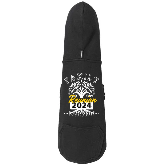 Family Reunion 2024 Attend Meeting Group Vintage Doggie 3-End Fleece Hoodie