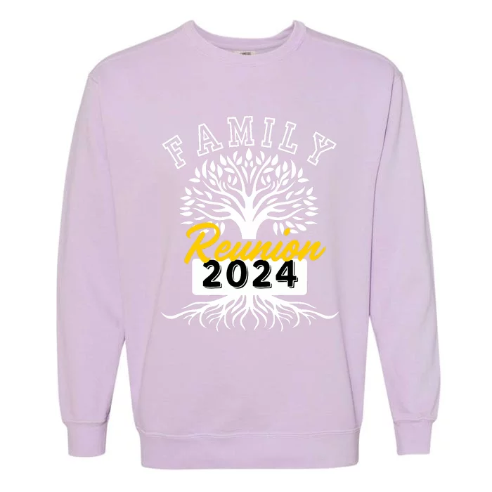 Family Reunion 2024 Attend Meeting Group Vintage Garment-Dyed Sweatshirt