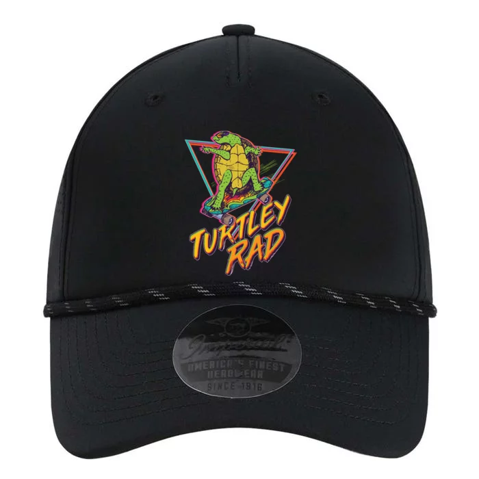 Funny Retro 80's Turtley Rad Skateboarding Turtle Performance The Dyno Cap