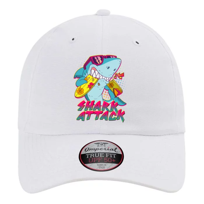 Funny Retro 80s Shark Attack The Original Performance Cap