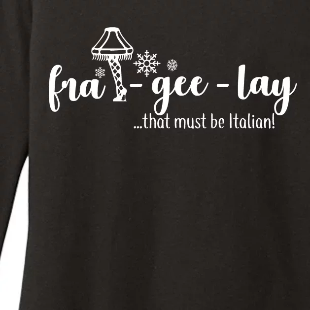 FRA-GEE-LAY That Must Be Italian Womens CVC Long Sleeve Shirt