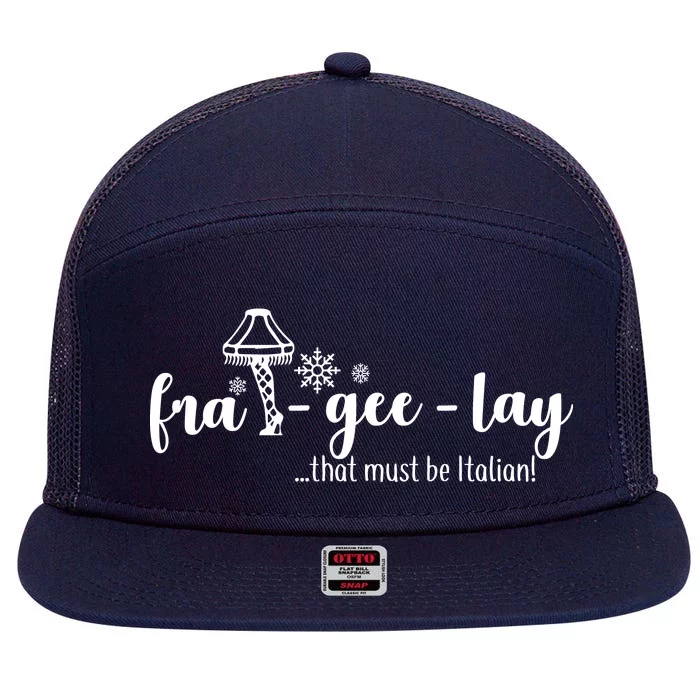 FRA-GEE-LAY That Must Be Italian 7 Panel Mesh Trucker Snapback Hat