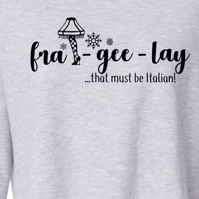 FRA-GEE-LAY That Must Be Italian Cropped Pullover Crew