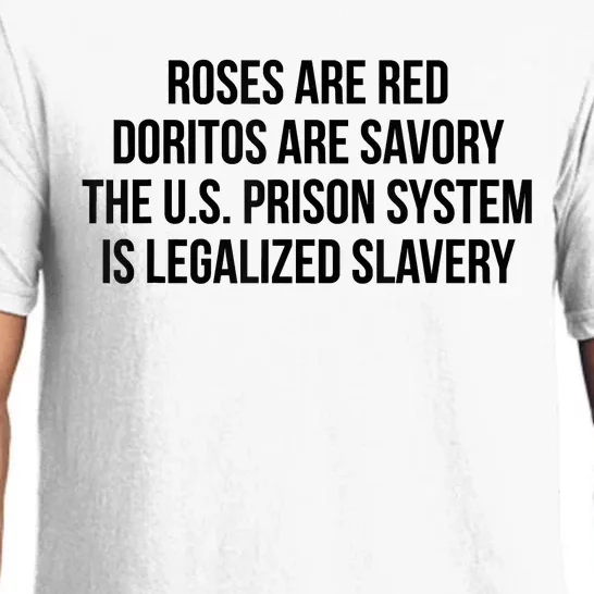 Funny Roses Are Red Doritos Are Savory The US Prison Costume Roses Are Red Funny Pajama Set