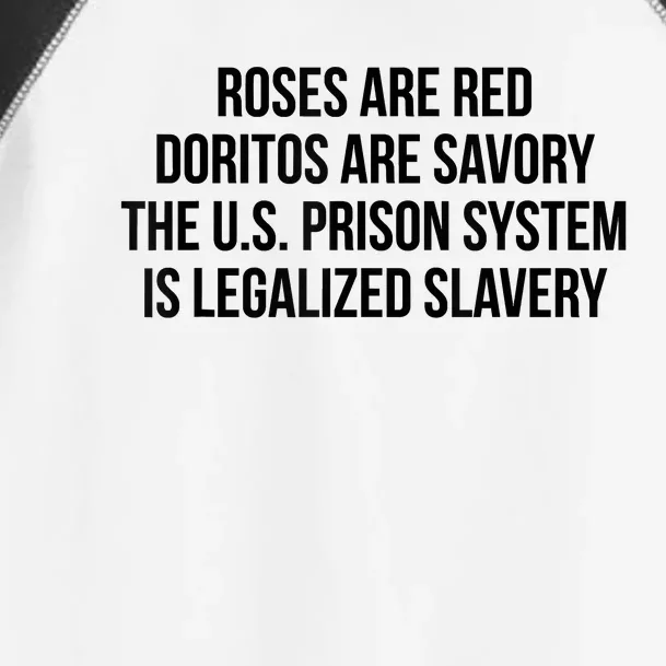 Funny Roses Are Red Doritos Are Savory The US Prison Costume Roses Are Red Funny Toddler Fine Jersey T-Shirt