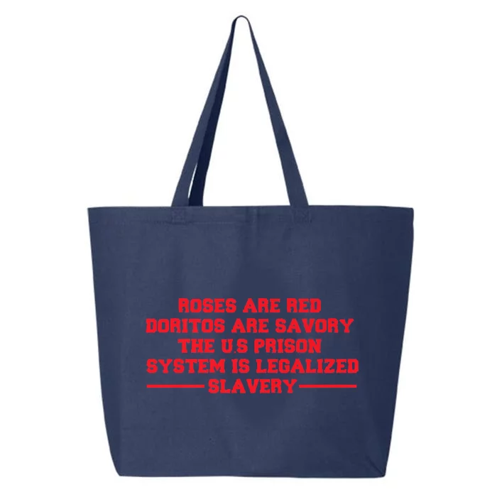 Funny Roses Are Red Doritos Are Savory The US Prison Costume Roses Are Red Funny 25L Jumbo Tote