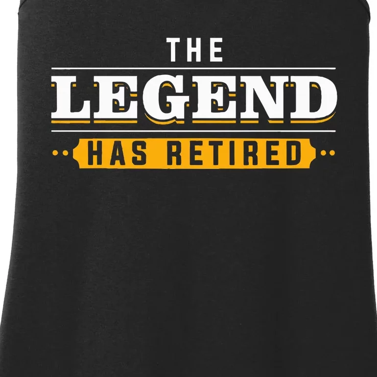 Funny Retirement Art For Retired Legend Retiree Ladies Essential Tank