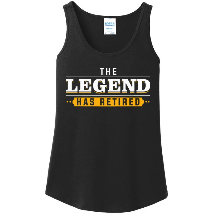 Funny Retirement Art For Retired Legend Retiree Ladies Essential Tank