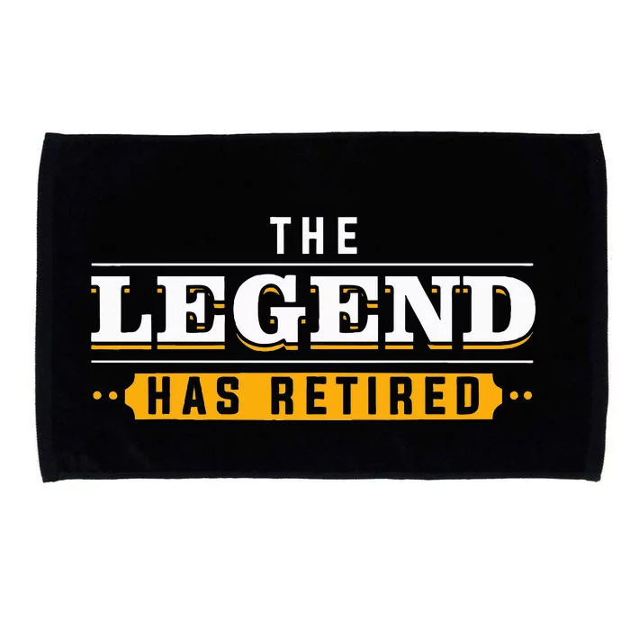 Funny Retirement Art For Retired Legend Retiree Microfiber Hand Towel