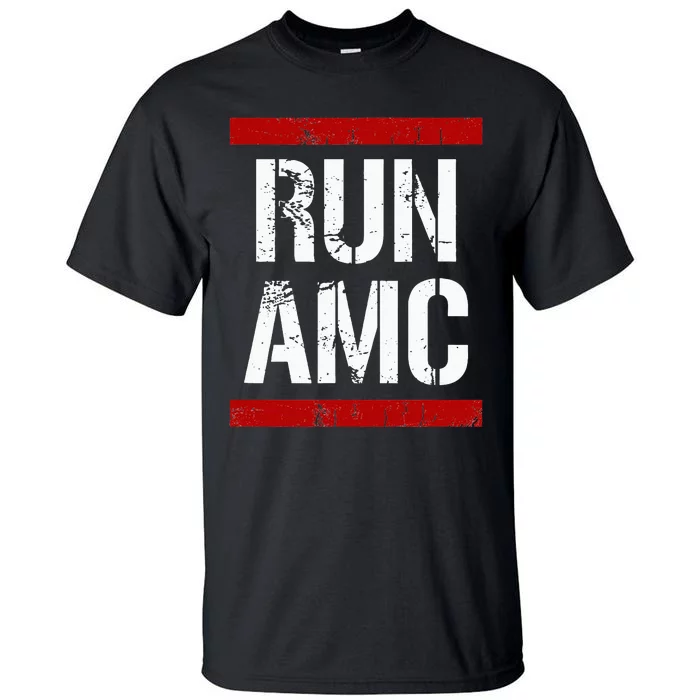 Funny Run AMC Stock Meme Crypto Tall T-Shirt