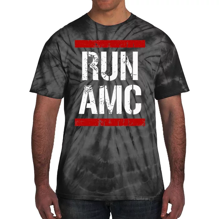 Funny Run AMC Stock Meme Crypto Tie-Dye T-Shirt