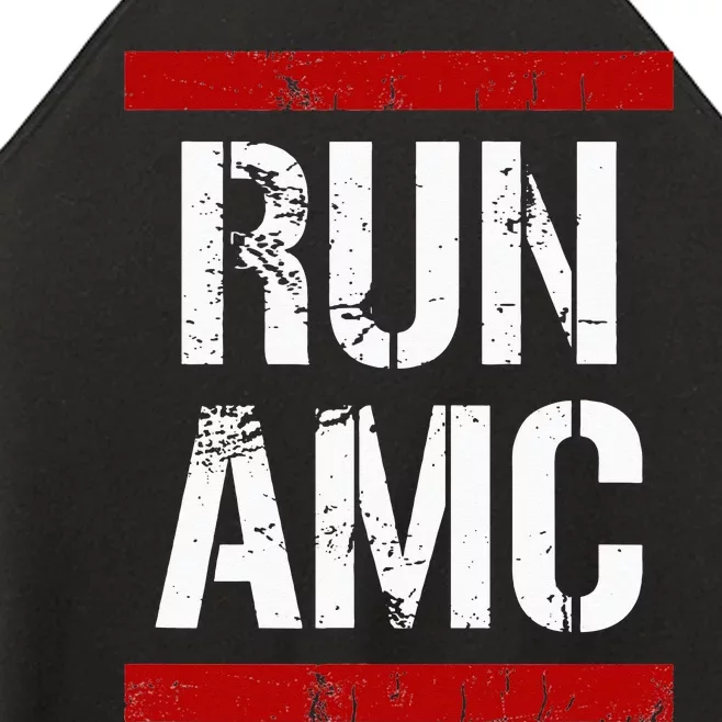 Funny Run AMC Stock Meme Crypto Women’s Perfect Tri Rocker Tank