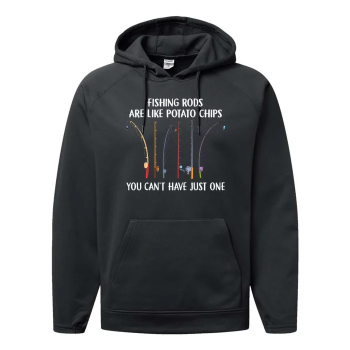 Fishing Rods Are Like Potato Chips You Can’t Have Just One Performance Fleece Hoodie