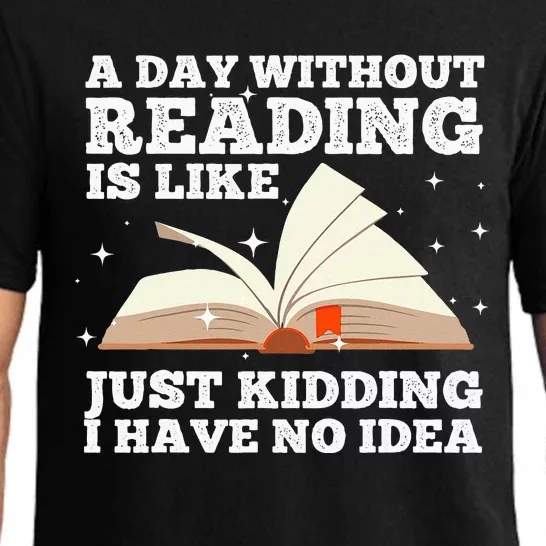 Funny Reading Art For Wo Reading Book Lover Bookworm Pajama Set