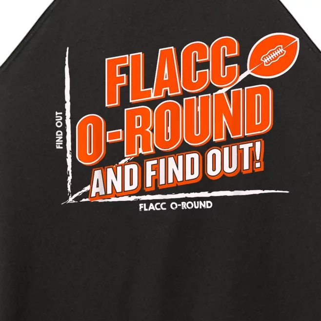 Flacc Round And Find It Out Funny Women’s Perfect Tri Rocker Tank