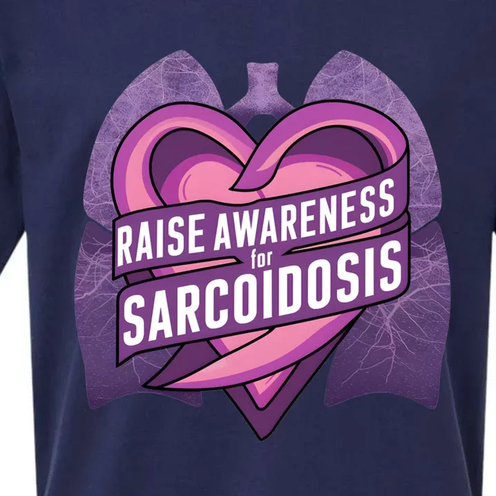 Funny Raise Awareness For Sarcoidosis Purple Awareness Month Great Gift Sueded Cloud Jersey T-Shirt