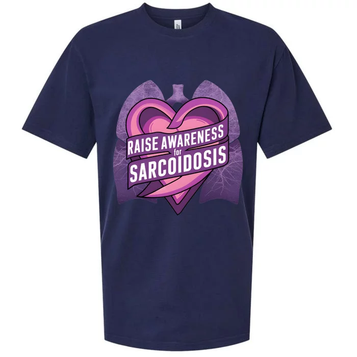 Funny Raise Awareness For Sarcoidosis Purple Awareness Month Great Gift Sueded Cloud Jersey T-Shirt