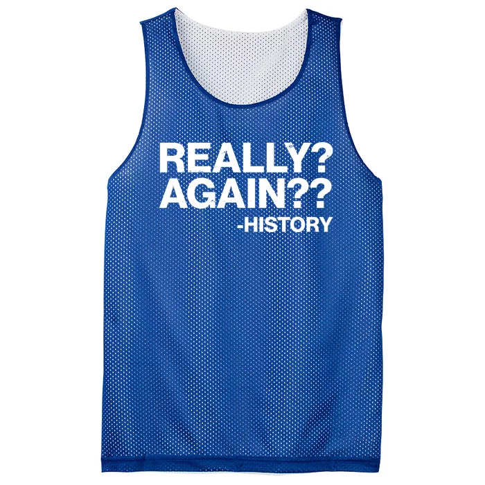 Funny Really Again History Mesh Reversible Basketball Jersey Tank