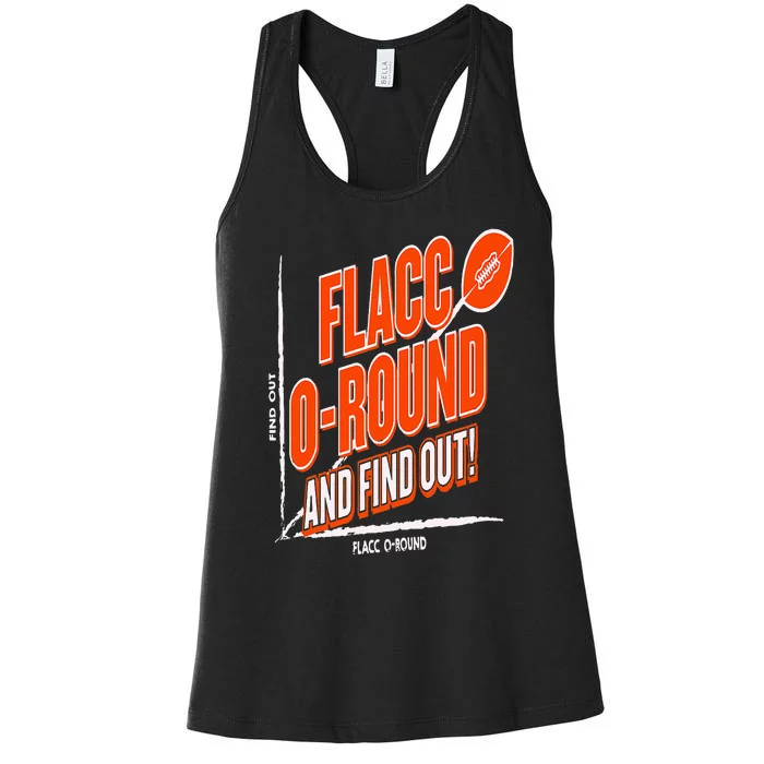 Flacc Round And Find It Out Women's Racerback Tank