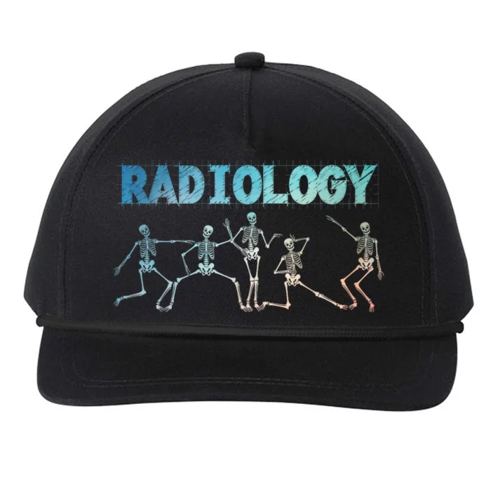 Funny Radiology Art For Women Rad Tech Radiologist Xray Snapback Five-Panel Rope Hat