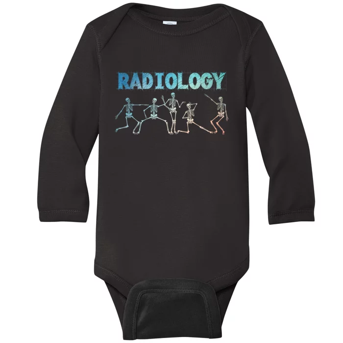 Funny Radiology Art For Women Rad Tech Radiologist Xray Baby Long Sleeve Bodysuit