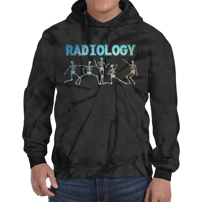 Funny Radiology Art For Women Rad Tech Radiologist Xray Tie Dye Hoodie