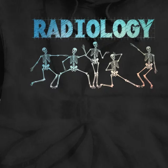 Funny Radiology Art For Women Rad Tech Radiologist Xray Tie Dye Hoodie